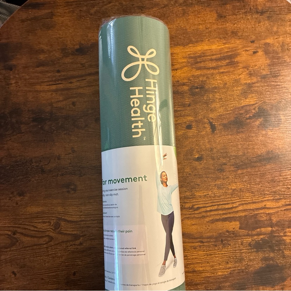 Hinge Health Yoga Exercise Gym Green Mat